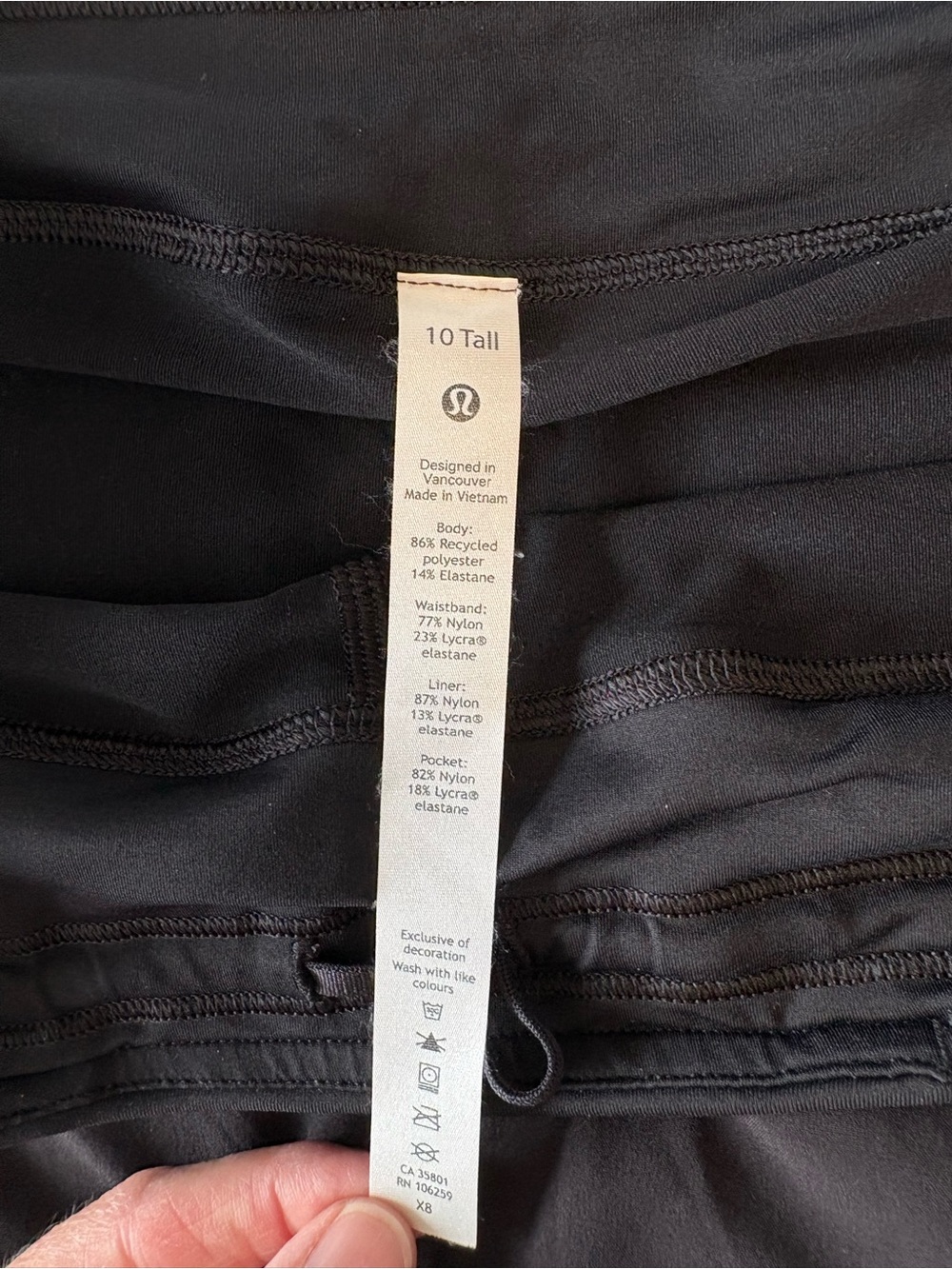 Lululemon Pace Rival Skort in Black (size 10 tall/long) - Picture 7 of 7